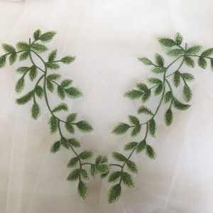 Embroidered Leaf Applications (2 pieces/set) - Img 4
