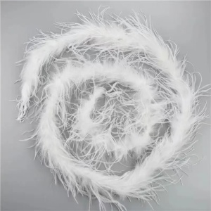 Feather Shawl, Ostrich Feathers, 2 meters - Img 2
