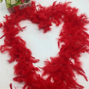 Feather Shawl, Turkey Feathers, 2 meters - Img 1