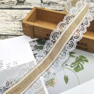 Jute with Lace, 5cm