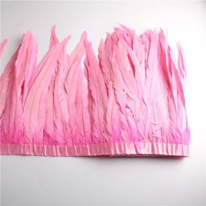 Long Rooster Feathers, Pink
