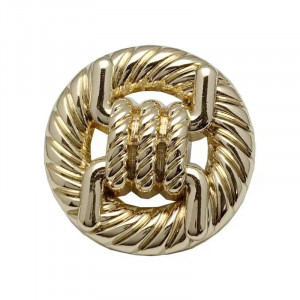Metal Buttons, Gold, 25mm (5 pieces/set) - Img 2