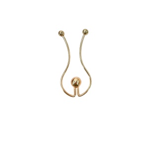 Metal U-shaped accessory for clothes, 100x45mm