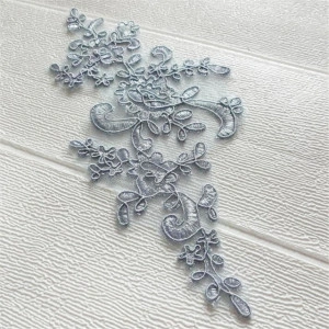 Mini Embroidered Flower Appliqués, 22 x 12 cm - Img 2