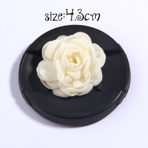 Satin Flowers Set, Cream (6 Pieces/Set) - Img 5