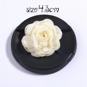 Satin Flowers Set, Cream (6 Pieces/Set) - Img 5
