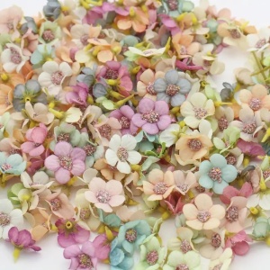 Set Multicoloured Flowers, 2cm (30 Pieces/Set) - Img 1