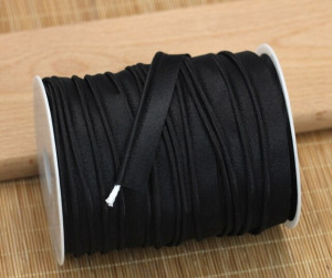 Vipusca Satin, 1cm, Black