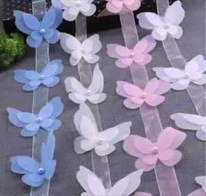 Banda fluturi din organza