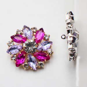Crystal Buttons, 26MM - Img 3