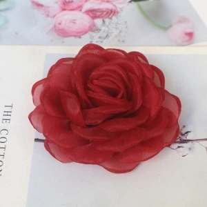 Decorative Organza Roses, 8cm - Img 2