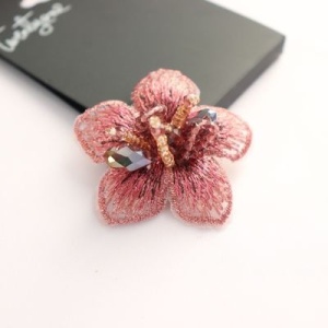 Flori Brodate Decorative, 4cm (2 Bucati/Set) - Img 3