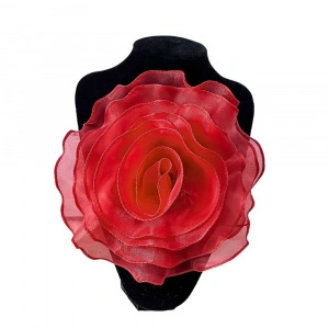 Flori Decorative din Organza, 27cm - Img 4