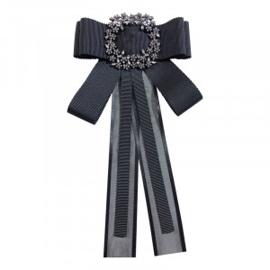 Fundita Neagra Decorativa, Tip Brosa, 21 x 11 cm - Img 1