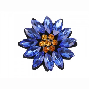 Glass Crystal Decorative Flowers, 4.5 cm - Img 2