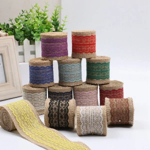 Jute With Lace, 6 Cm