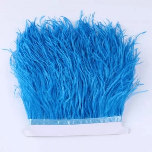 Ostrich Feathers Tape, Blue