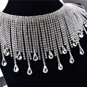 Rhinestones Fringes, 9 cm - Img 2