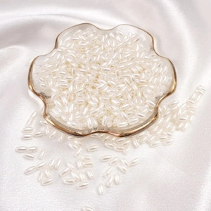 Set Perle Tubulare, Ivory, 3 x 6mm (100 buc/set)