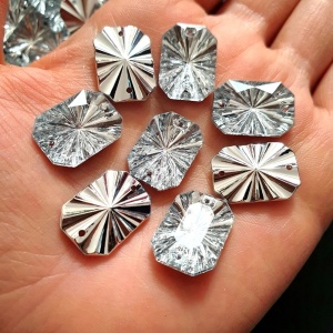 Sewing Crystals, Rectangular, 13x18mm ( 25 pieces/set) - Img 2