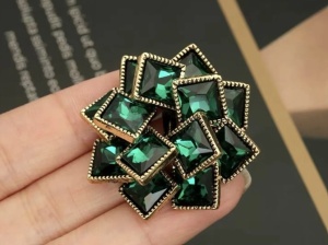 Vintage Decorative Metal Buttons, 40mm - Img 3