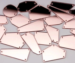 Acrylic Sewing Crystals, Pink, (30 pieces/set)