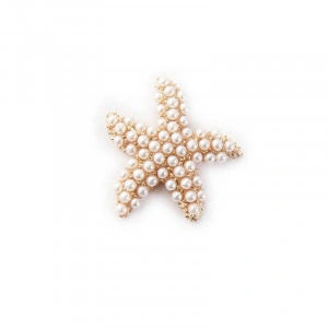Aplicatie Stea Decorativa cu Perle, 30*31mm