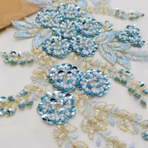 Beads Flowers Applique - Img 3