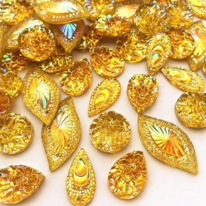 Cristale de Cusut Decorative, Acril, (50 bucati/set) - Img 2