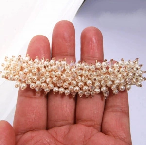 Decorative bead appliqué, 9.5 cm - Img 2