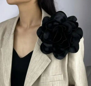 Decorative Satin Flowers, 21cm - Img 3