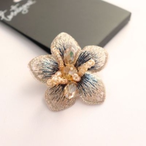 Flori Brodate Decorative, 4cm (2 Bucati/Set) - Img 4