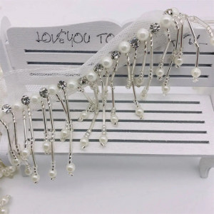Fringed Beads and Pearls, 5cm - Img 2