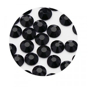 Hot-Fix Glass Crystals, SS10/SS12/SS16/SS20/SS30, Deep Black, (1440bits/packet-288bits/packet)