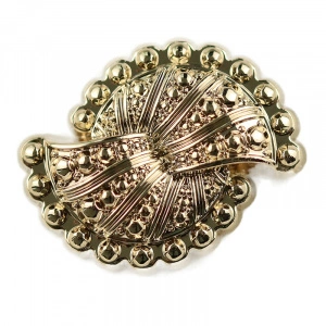 Metallic Decorative Buttons, Gold, 26mm