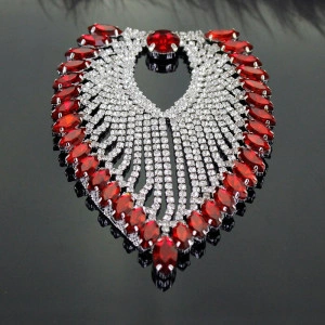 Red Glass Crystals Applique - Img 2