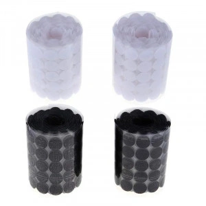 Self-adhesive Velcro Velcro Arch Pens Set, White-Black - Img 2