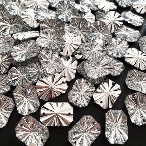 Sewing Crystals, Rectangular, 13x18mm ( 25 pieces/set) - Img 1