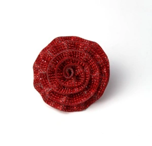 Trandafir 3D cu Strasuri, 7cm - Img 4
