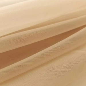 Tulle Elastic Construction, Width 3m, Dark Nude - Img 2