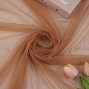 Tulle Fin Premium, 3 M Latime, Cappuccino