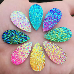 Waterdrop Welding Stones Appliques - various colors