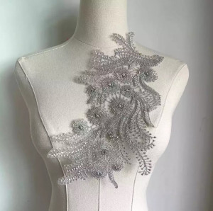 Beads Embroidered Applique
