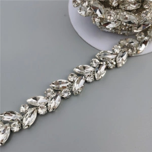 Crystal Glass Chain, 1.5 cm