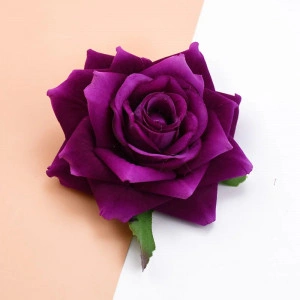 Decorative Velvet Roses, 10 cm (5 pieces/set) - Img 2