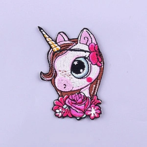 Embroidered Thermo Adhesive Unicorn Applique
