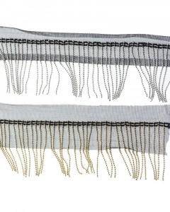 Franjuri margelute pe tulle