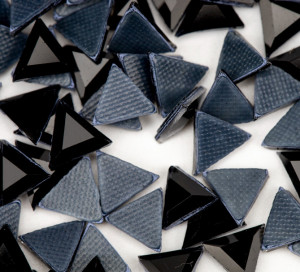 Glass Crystals, Hot-Fix, Triangle, Black (50 pcs/set) - Img 2