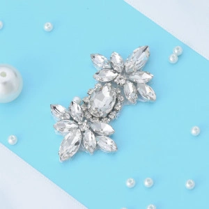 Hot-Fix Crystal Bow Applique, 6 cm