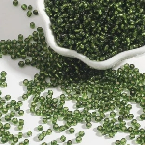 Miyuki Delica 11/0 Olive Green Beads (5g)